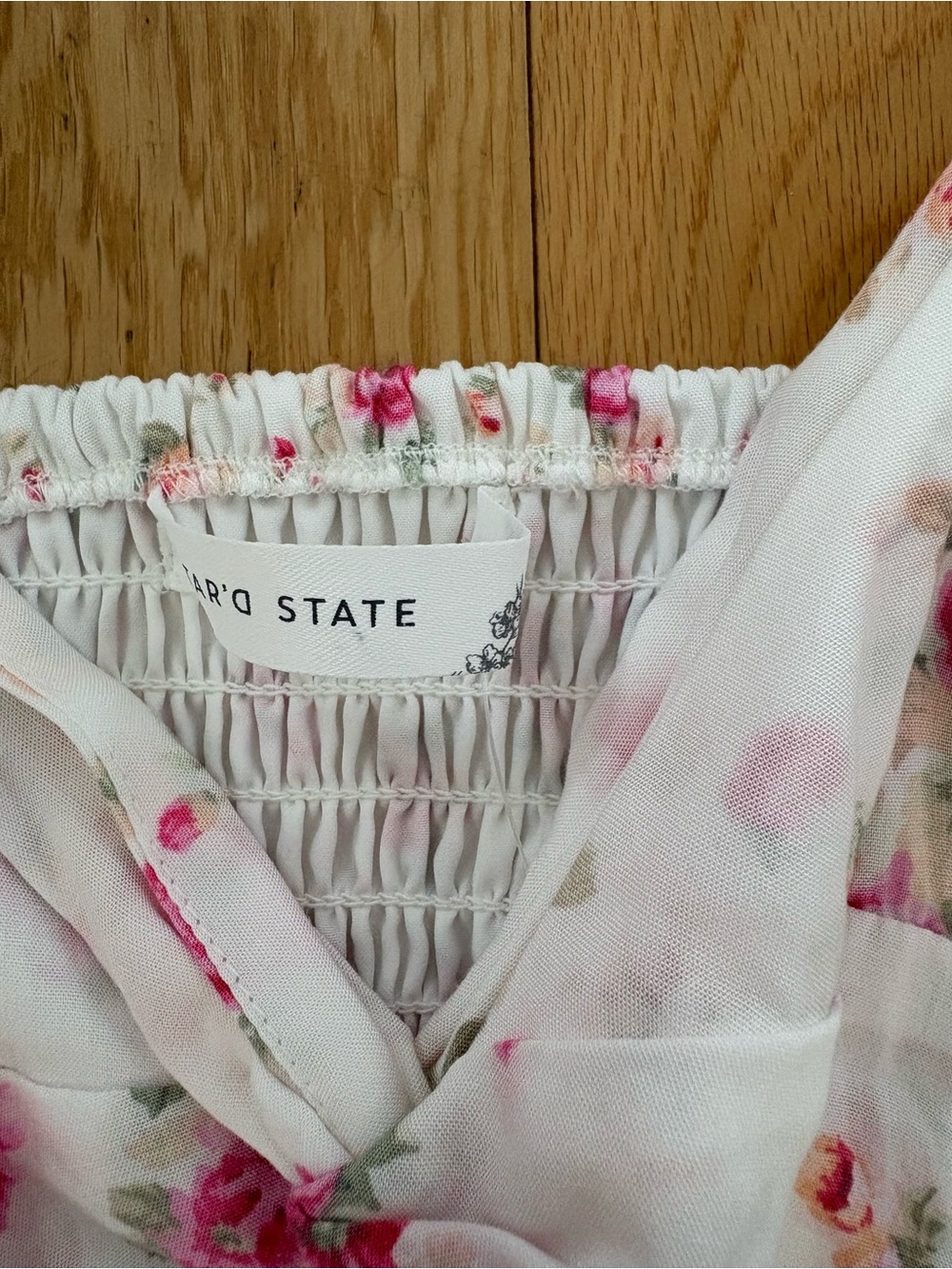 Altar'd State White Pink Floral Solana Maxi Dress Size S NWT ASWD-253-843 - Picture 9 of 10